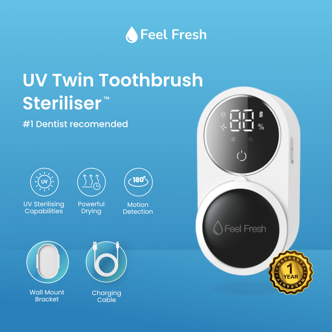Feel Fresh UV toothbrush holder with automatic sterilising light