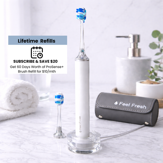 Feel Fresh ProSense+™ Pressure Sensor Toothbrush – Sonic & Rechargeable
