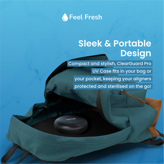 Durable aligner case with ventilation holes to keep aligners fresh and dry