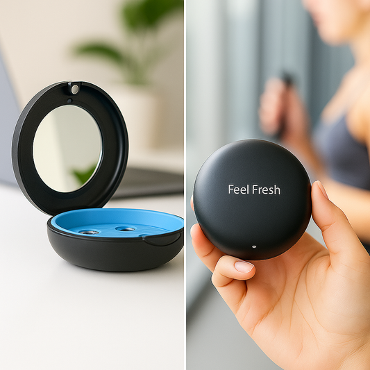 Feel Fresh best aligner case for Invisalign Singapore, portable slim UV sterilising case for retainers and dental trays