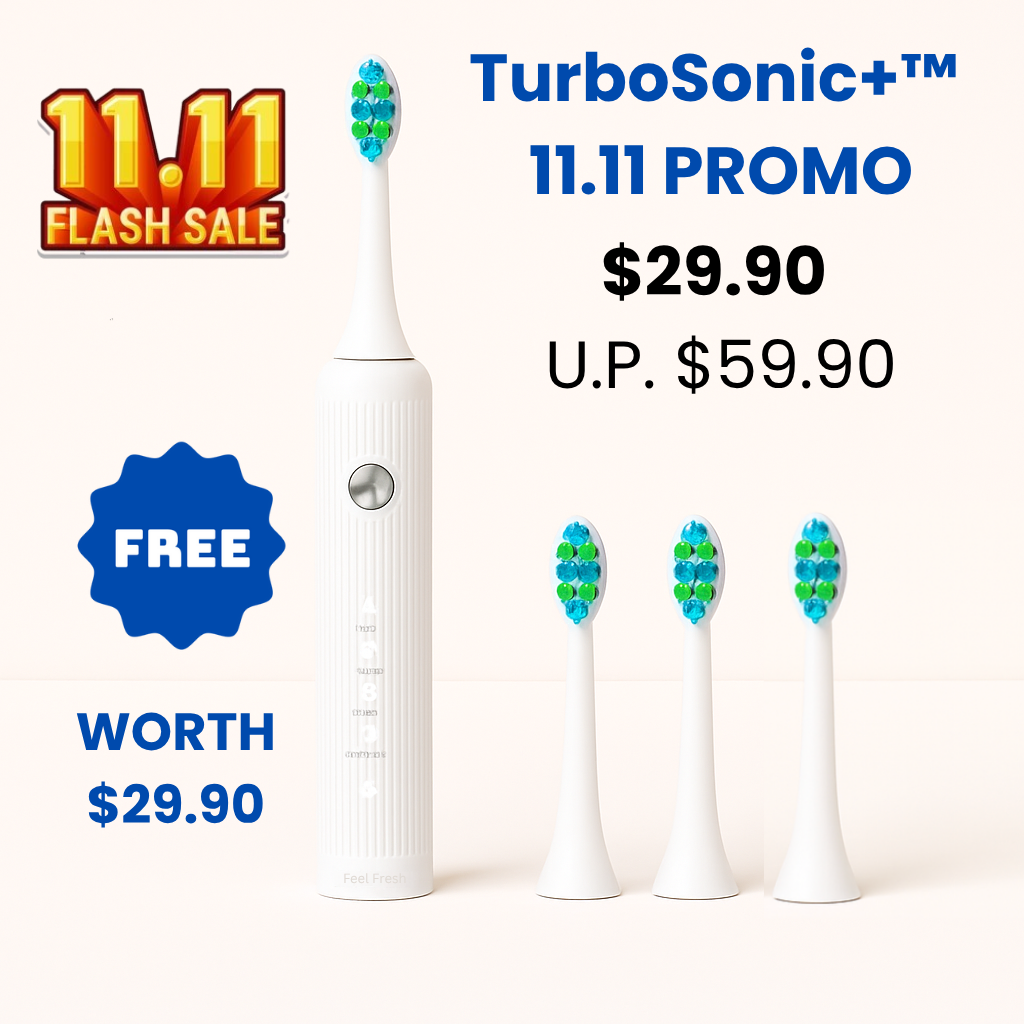 Feel Fresh TurboSonic+™  Electric Toothbrush 11.11 PROMO