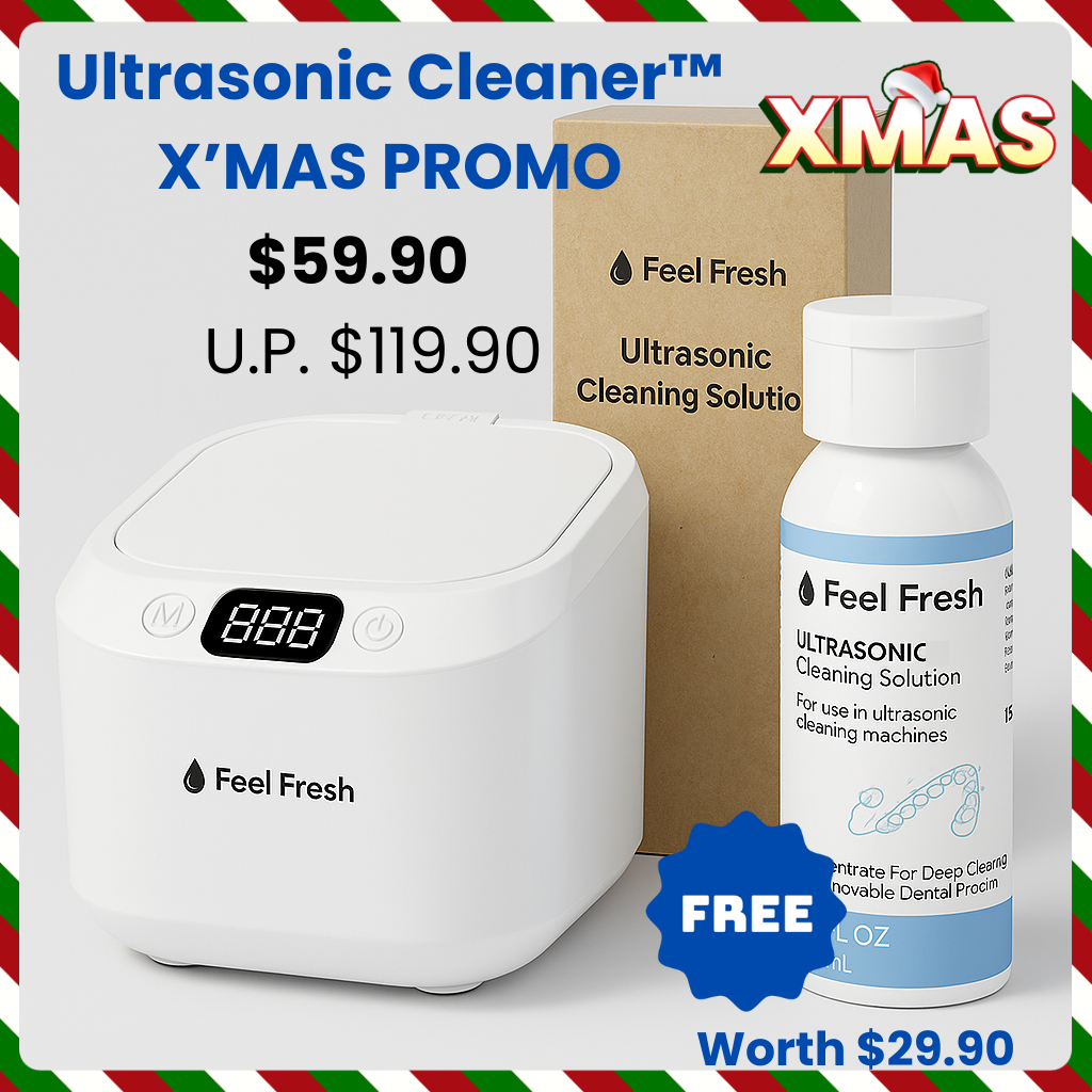 Feel Fresh Ultrasonic Cleaner™ X'MAS MEGA SALE
