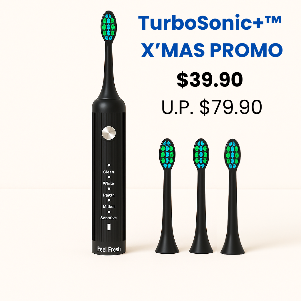 Feel Fresh TurboSonic+™  Electric Toothbrush X'MAS PROMO
