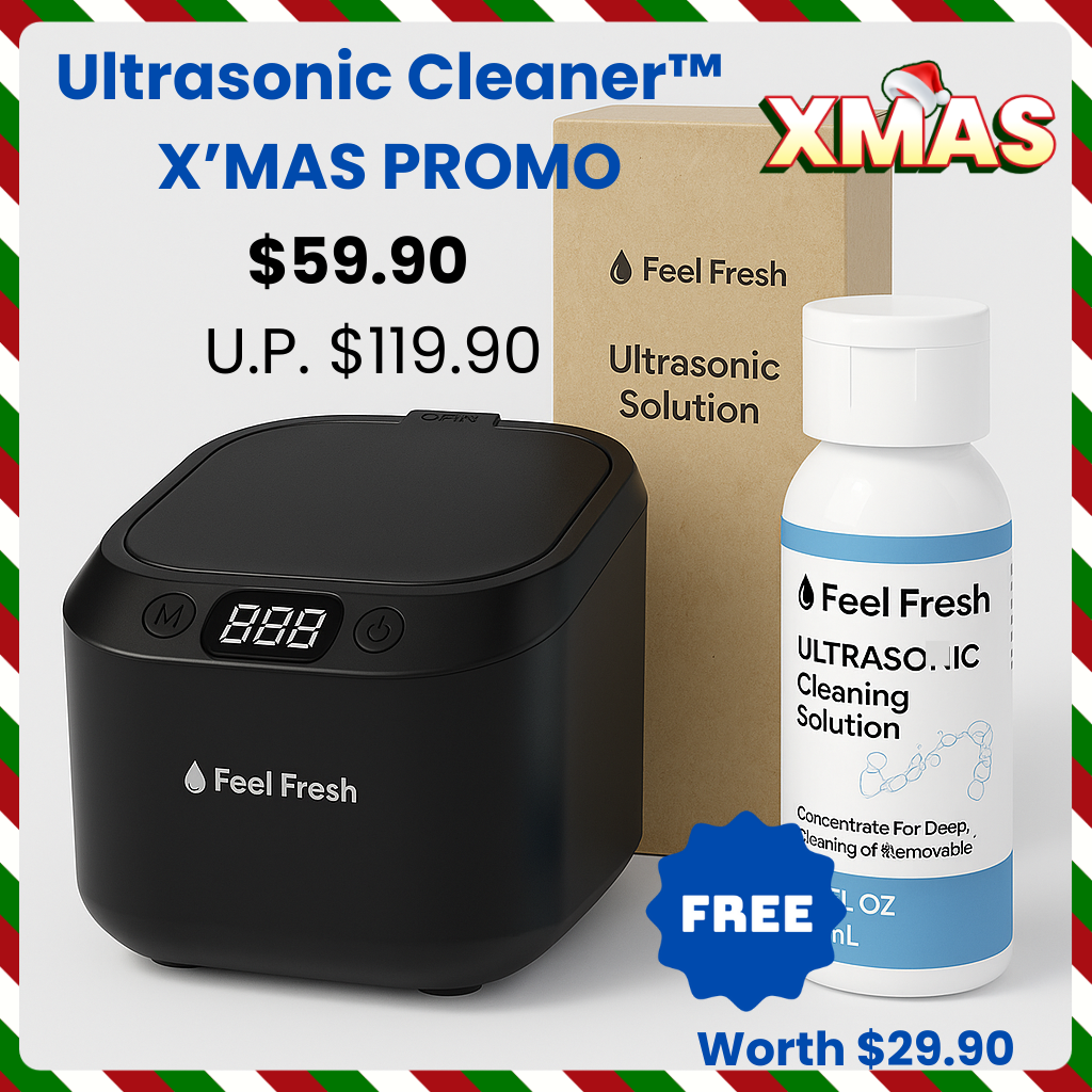 Feel Fresh Ultrasonic Cleaner™ X'MAS MEGA SALE