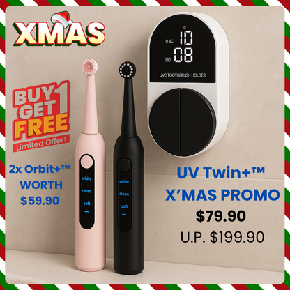 Feel Fresh UV Twin+™ Toothbrush Steriliser 1X'MAS MEGA SALE