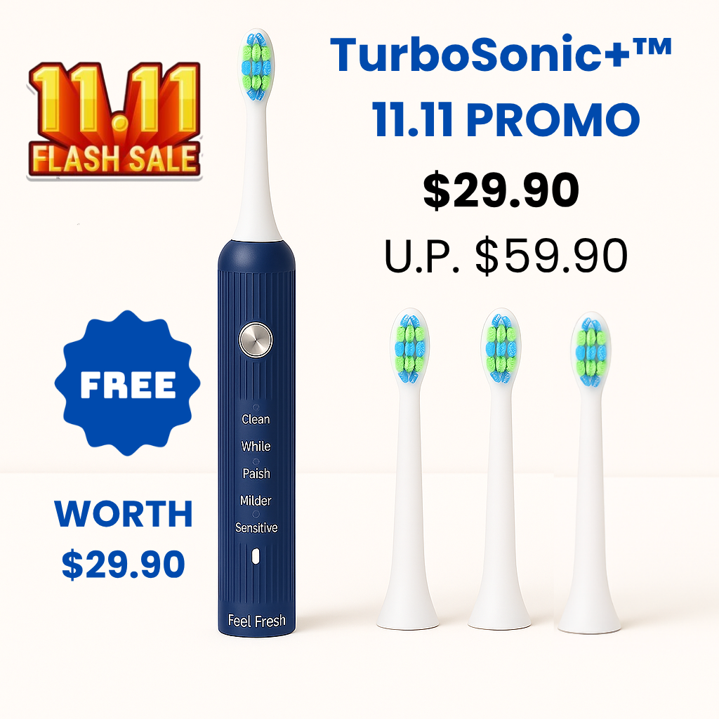 Feel Fresh TurboSonic+™  Electric Toothbrush 11.11 PROMO