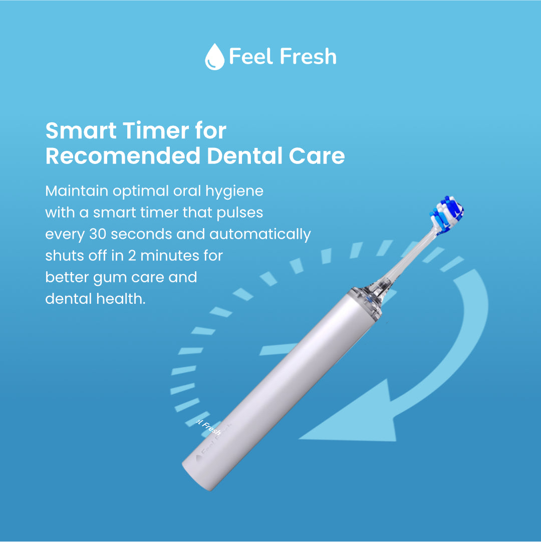 Feel Fresh ProSense+™ Pressure Sensor Toothbrush – Sonic & Rechargeable