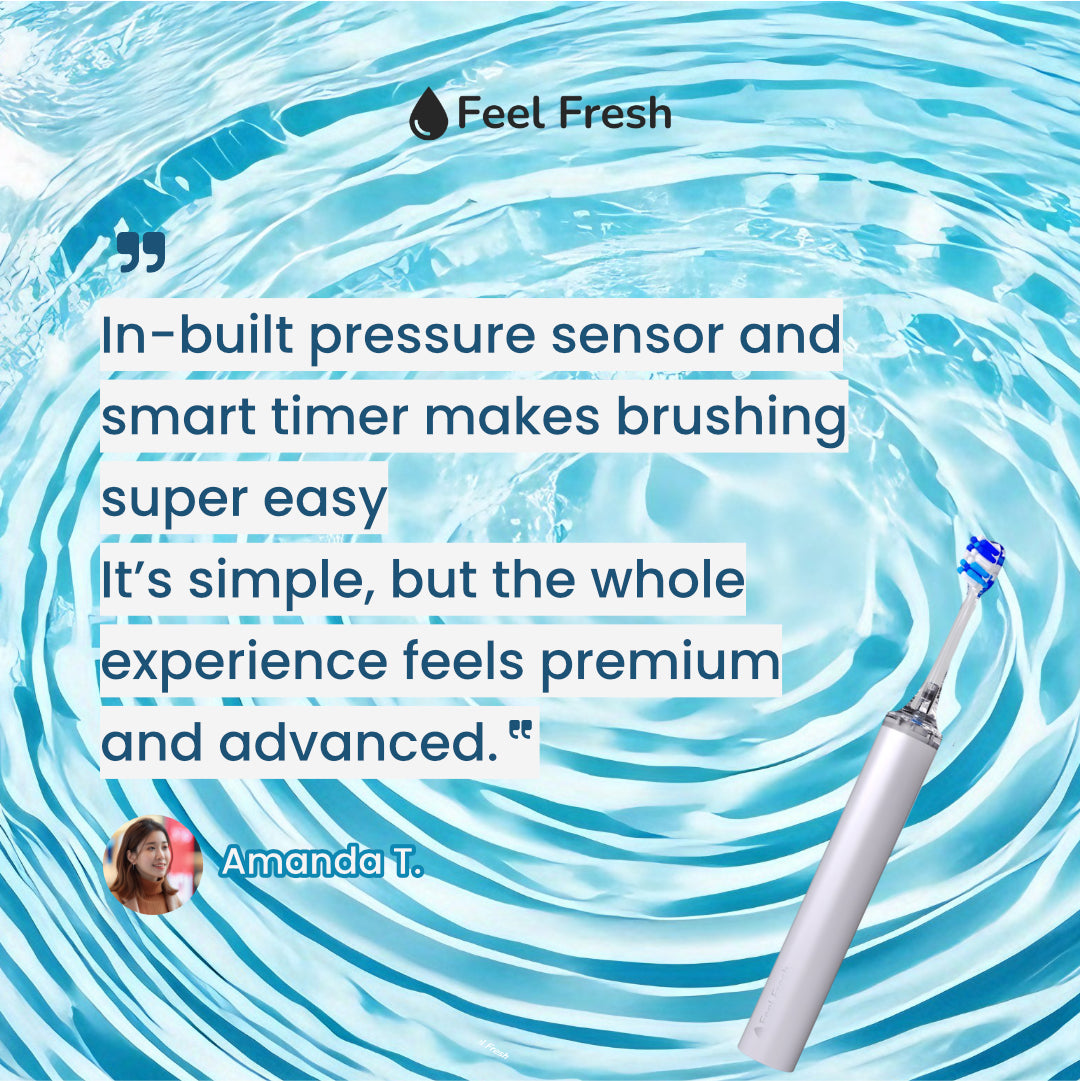 Feel Fresh ProSense+™ Pressure Sensor Toothbrush – Sonic & Rechargeable