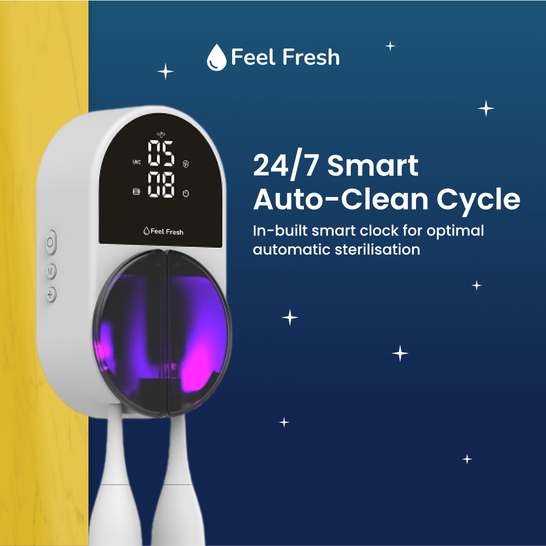 Feel Fresh UV Twin+™ Toothbrush Steriliser 1X'MAS MEGA SALE