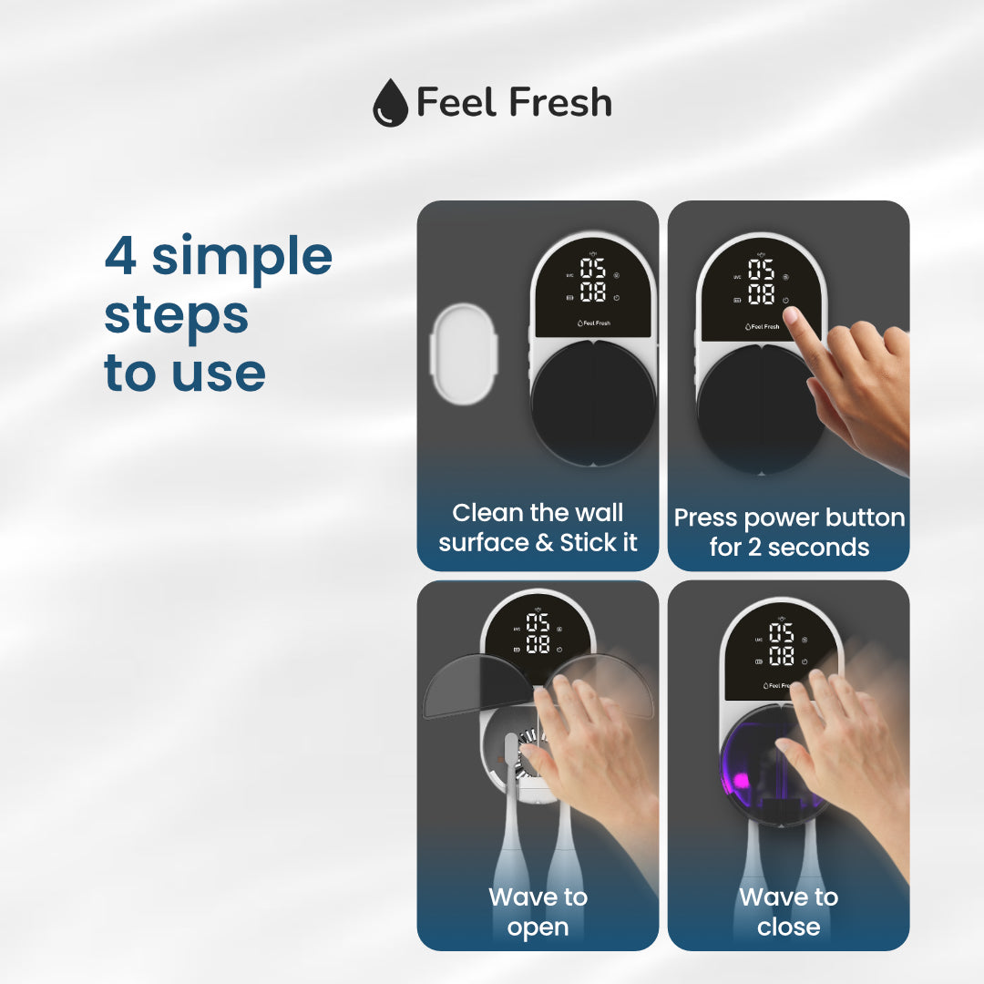 Feel Fresh UV Twin+™ Toothbrush Steriliser 1X'MAS MEGA SALE