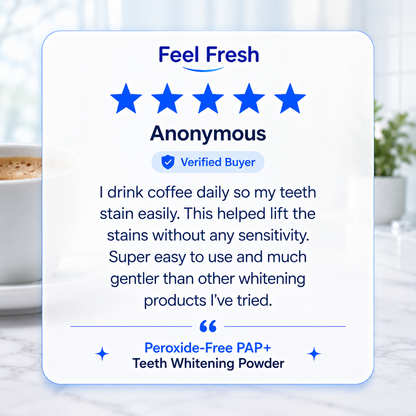 Feel Fresh LumiBright™ PAP+ Teeth Whitening Powder
