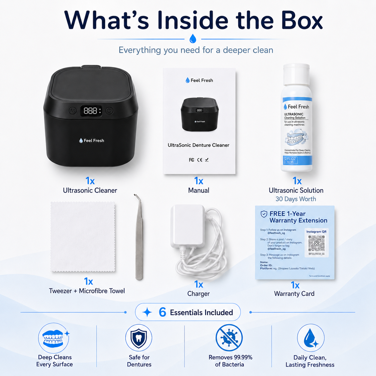Ultrasonic Denture Cleaner