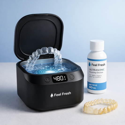 Feel Fresh Ultrasonic™ Retainer Cleaner – Deep Clean for Aligners & Retainers