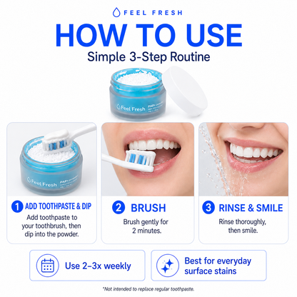 Feel Fresh LumiBright™ PAP+ Teeth Whitening Powder