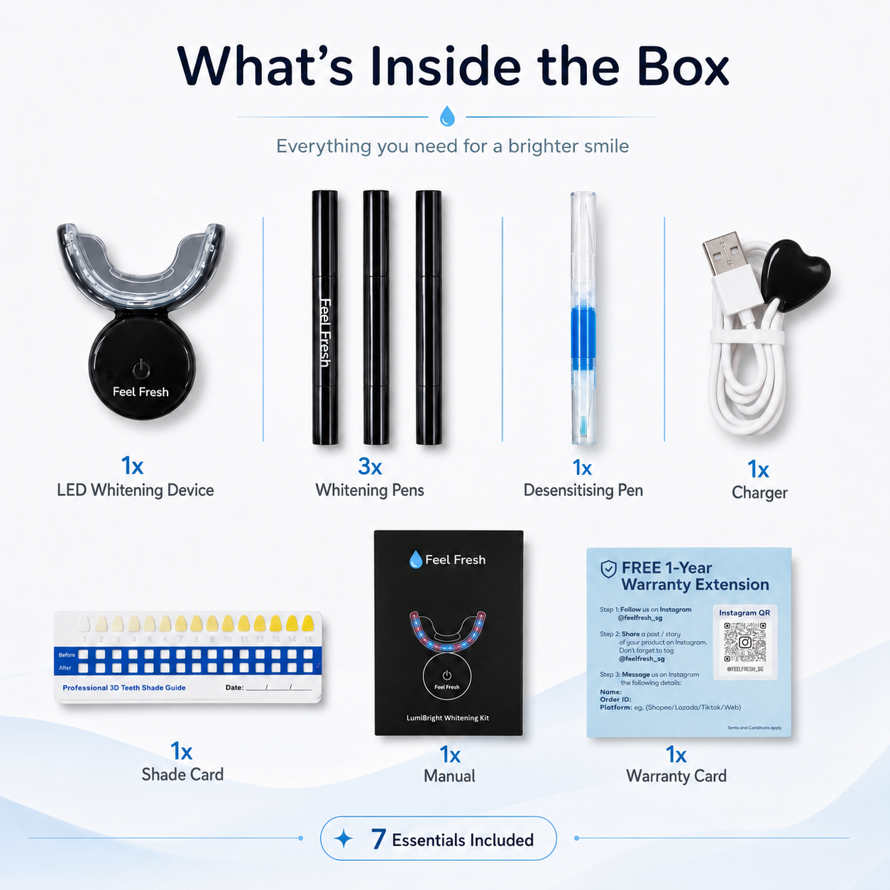 Peroxide-Free Instant Teeth Whitening Kit