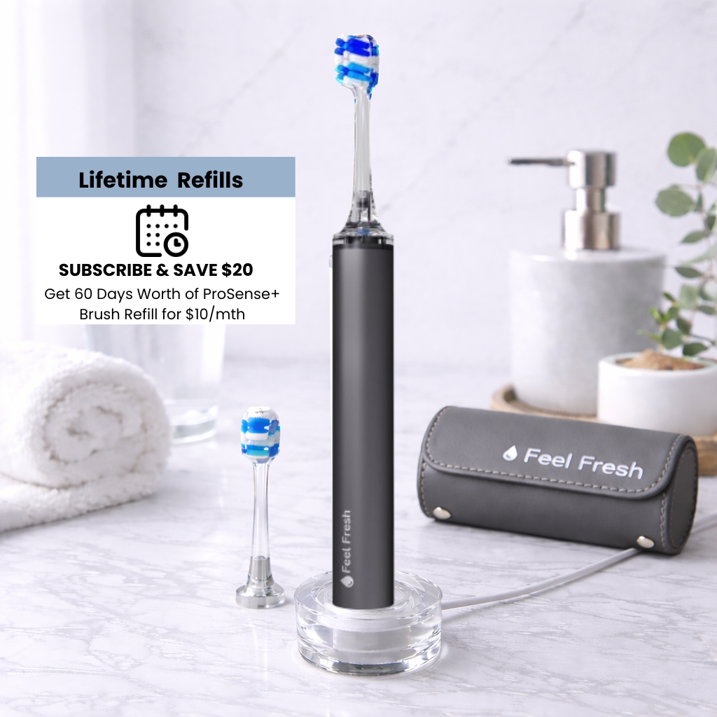 Feel Fresh ProSense+™ Pressure Sensor Toothbrush – Sonic & Rechargeable