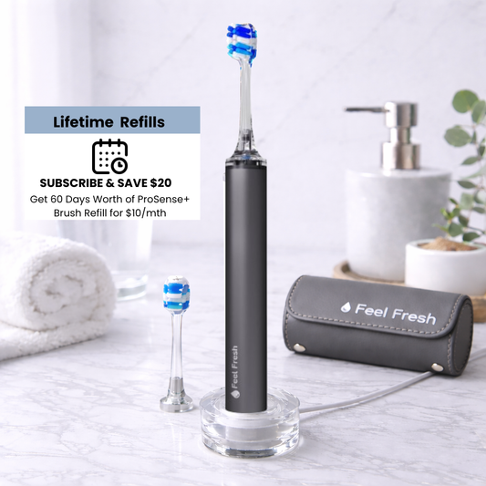 Feel Fresh ProSense+™ Pressure Sensor Toothbrush – Sonic & Rechargeable