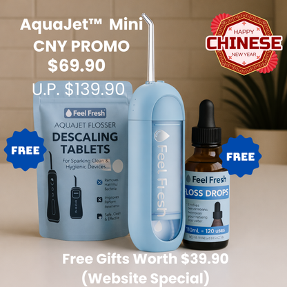 AquaJet™ Mini Travel Water Flosser CNY SPECIAL SALE